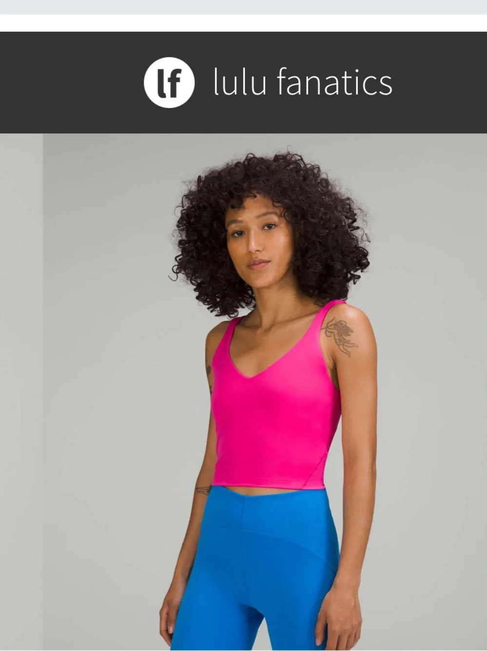 NWT Lululemon Align Tank Top Sz 2 A B Cup Sonic Pink